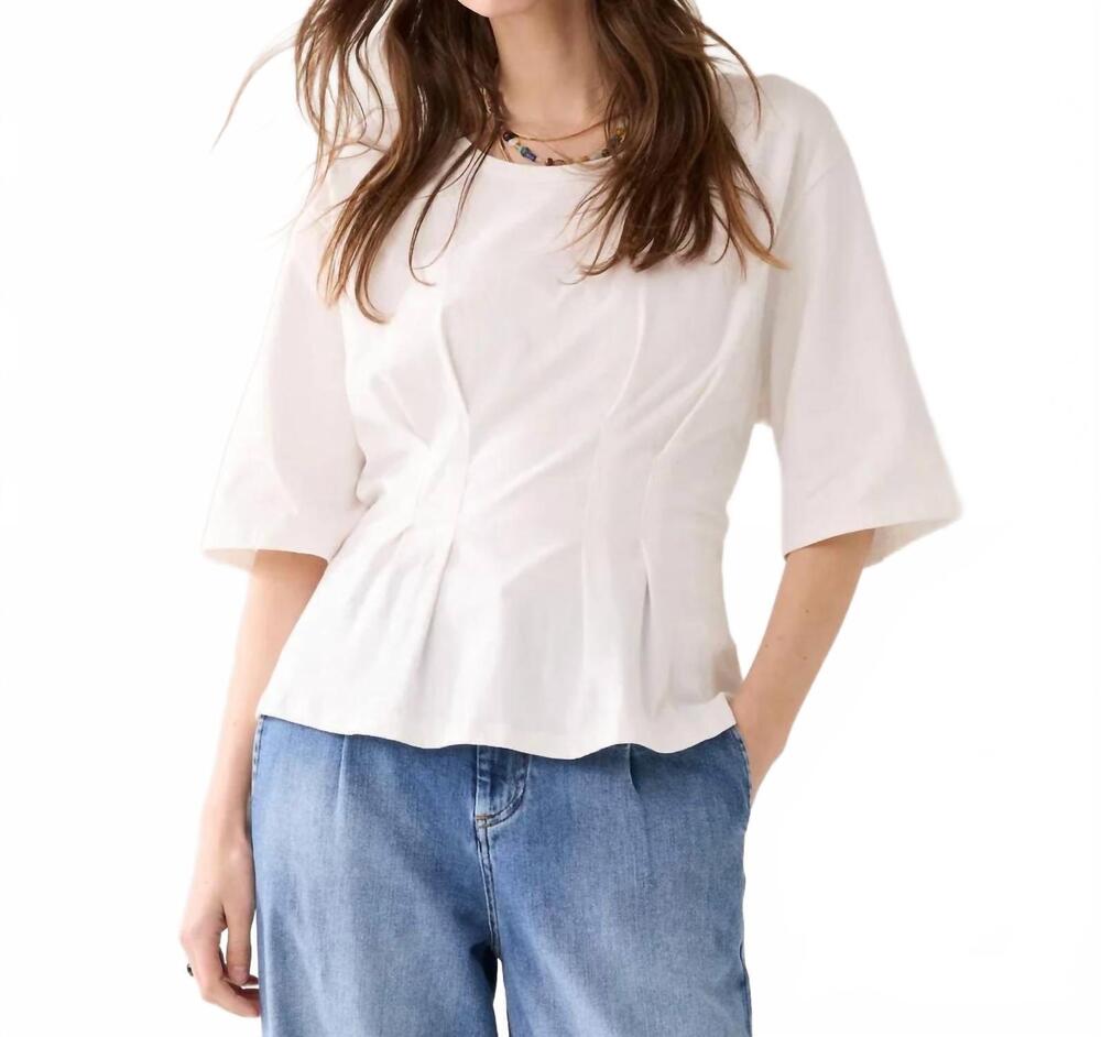 NEW SUMMUM feminine jersey t-shirt in off white